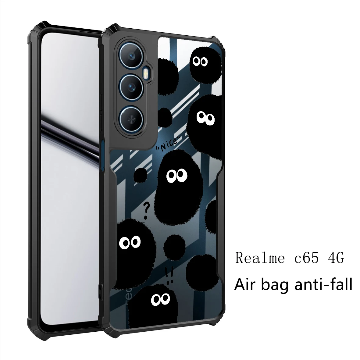 Для Realme C61 C63 C65S C67 C53 C51S C55 C35 C33 C31 C30S C21Y C25Y 25S C12 C21 C11 C17 C15 C3 C2 C1 противоударный чехол