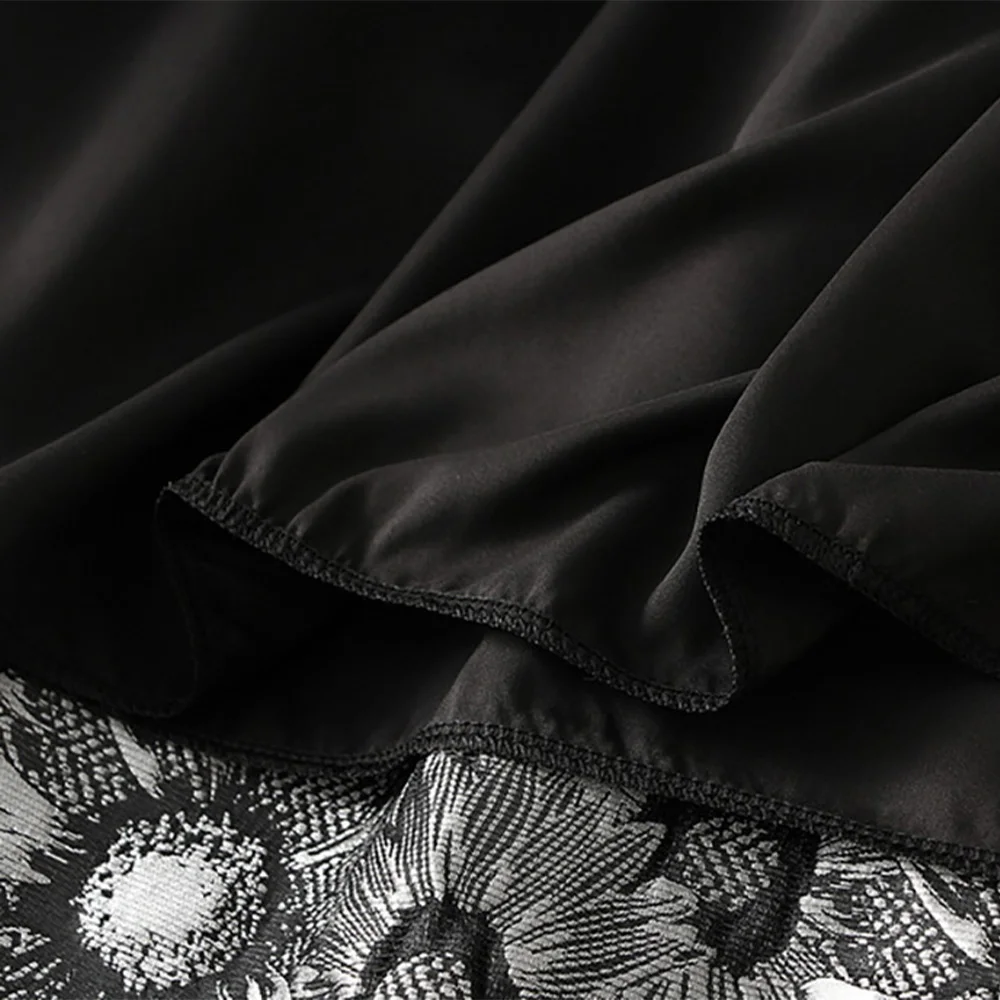 Женская жаккардовая Юбка-миди с цветочным принтом и завышенной талией