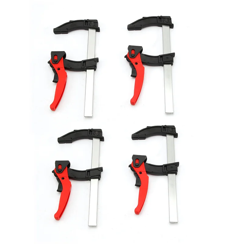 DURATEC 4pcs F Clamps Woodworking Clamp F Clamp Fixed Fixture Quick Grip F Style Bar Wood Clip Plastic F Clamps