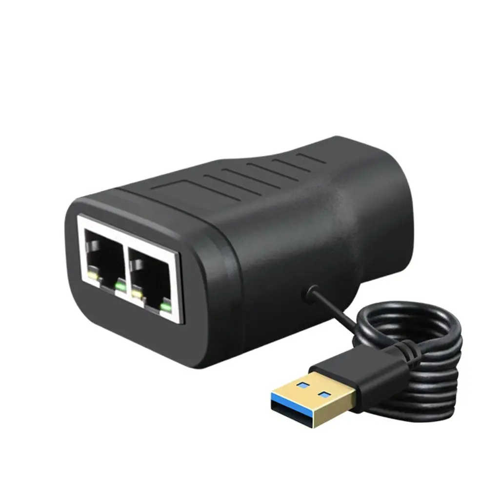 1 TO 2  RJ45 Connector Spliter Adapter Ethernet Adapter two computers Network the Same Time Female to Female Network Extender