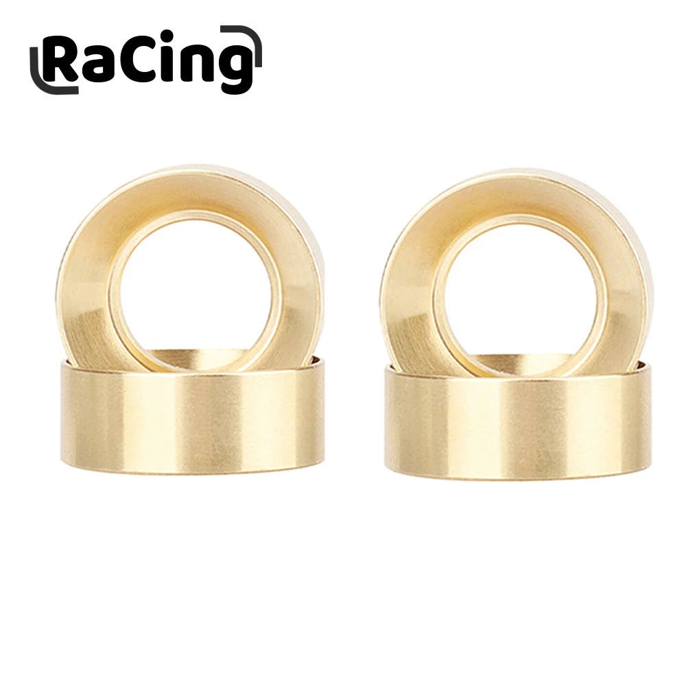 

4PCS Brass CNC 1.0 Counterweight Balance Wheel Hub Weights For Axial SCX24 AXI90081 1/24 RC Bronco Crawler Car Upgrade Parts