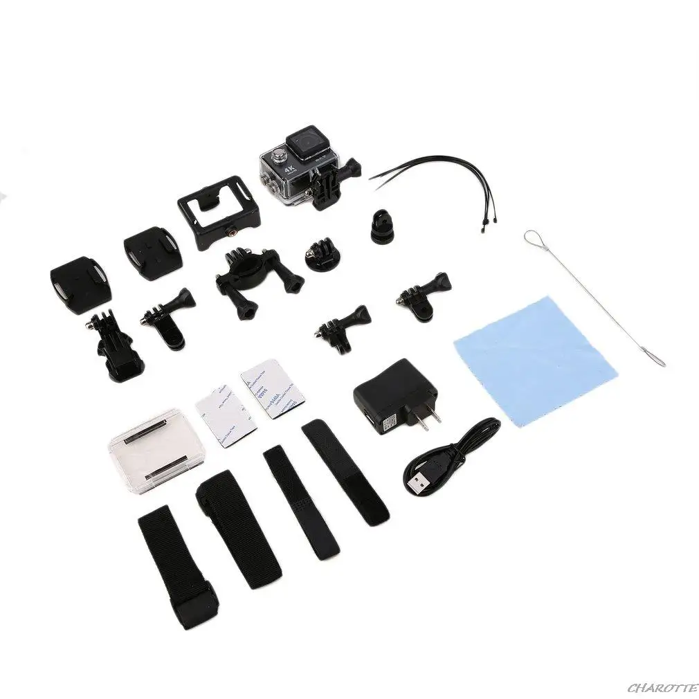 

Экшн-камера Ultra HD 4K 10FPS WIFI Водонепроницаемая 1080P 2-дюймовый ЖК-экран 170 градусов дистанционное управление Wi-Fi 4 цвета