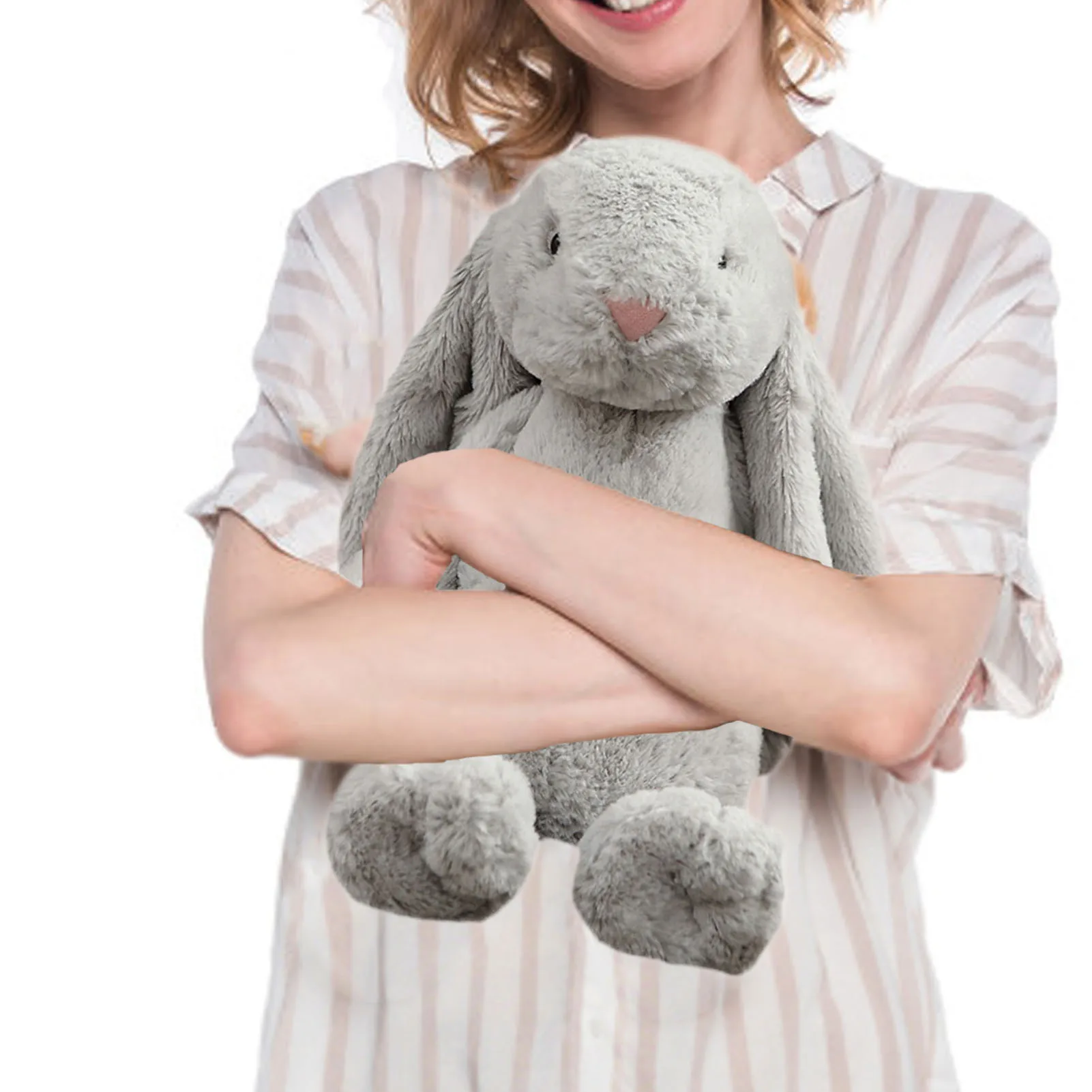 

Rabbit Doll Soft Plush Toy Long Ears Bunny Appease Toy For Kids Cute Long Ear Bunny Rabbit Sleeping Cute Cartoon Plush Toy