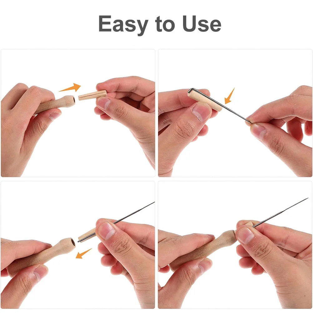 16 шт. деревянные ручки для валяния