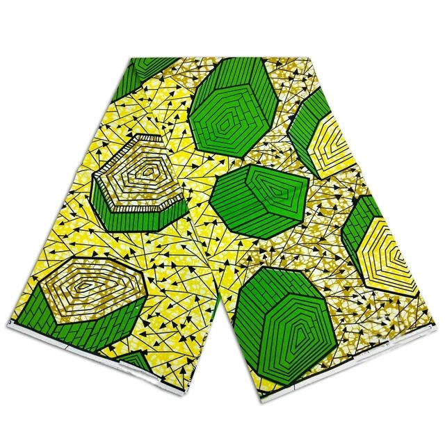 

Самая популярная модная африканская ткань с принтом из натурального воска, 6 ярдов, 100% хлопок, Настоящая Африканская ткань для свадьбы