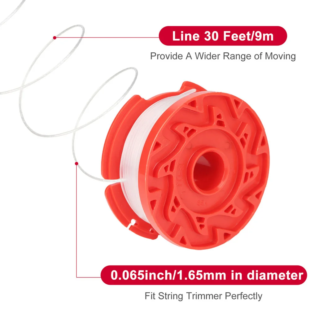 

6PCS Set CMZST0653 CMZST065 String Trimmer Spool Line Compatible With CMCST900 Cordless Grass Cutter Lawn Trimmer Garden Tool