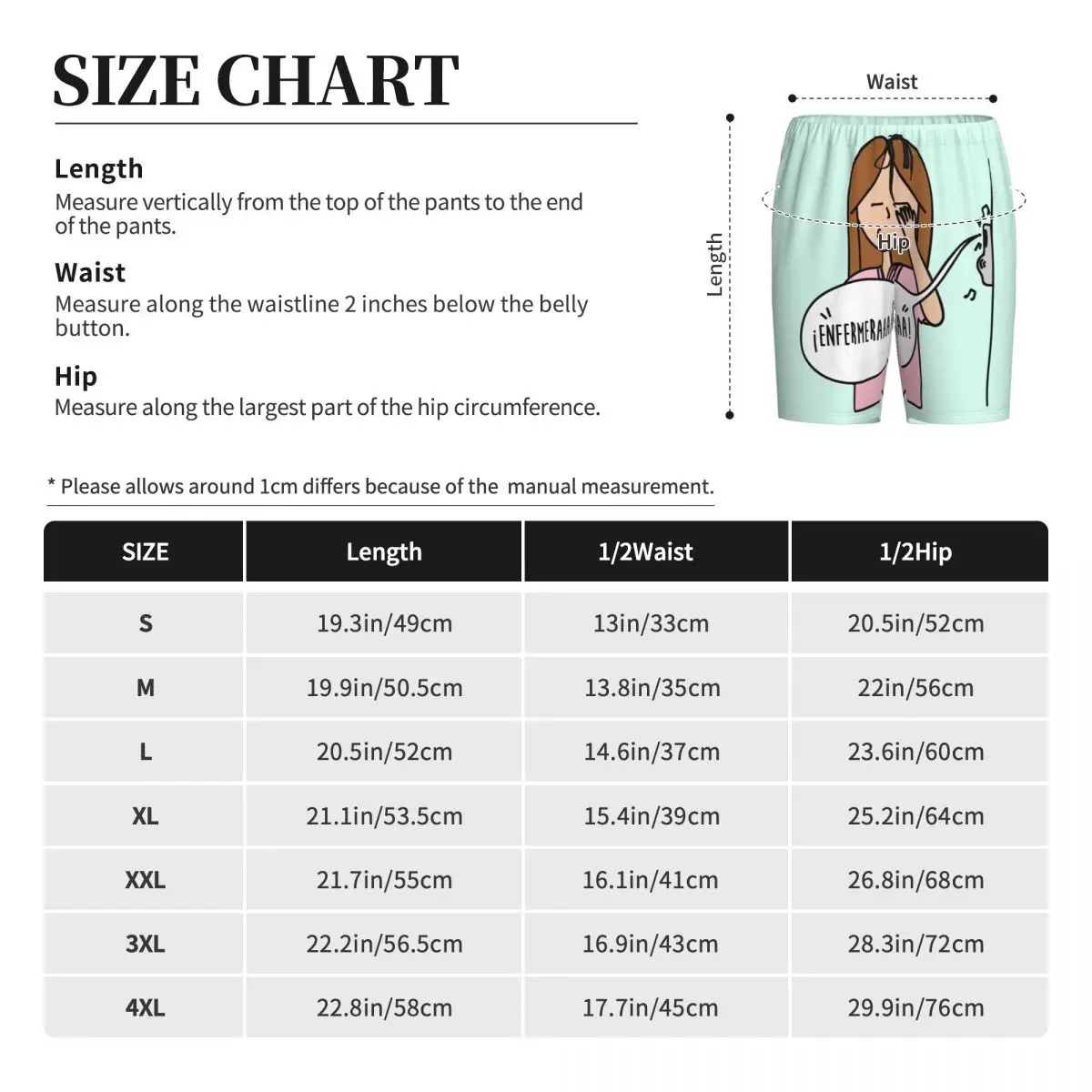 Пижамные шорты с принтом на заказ одежда для сна карманами врачей медсестер