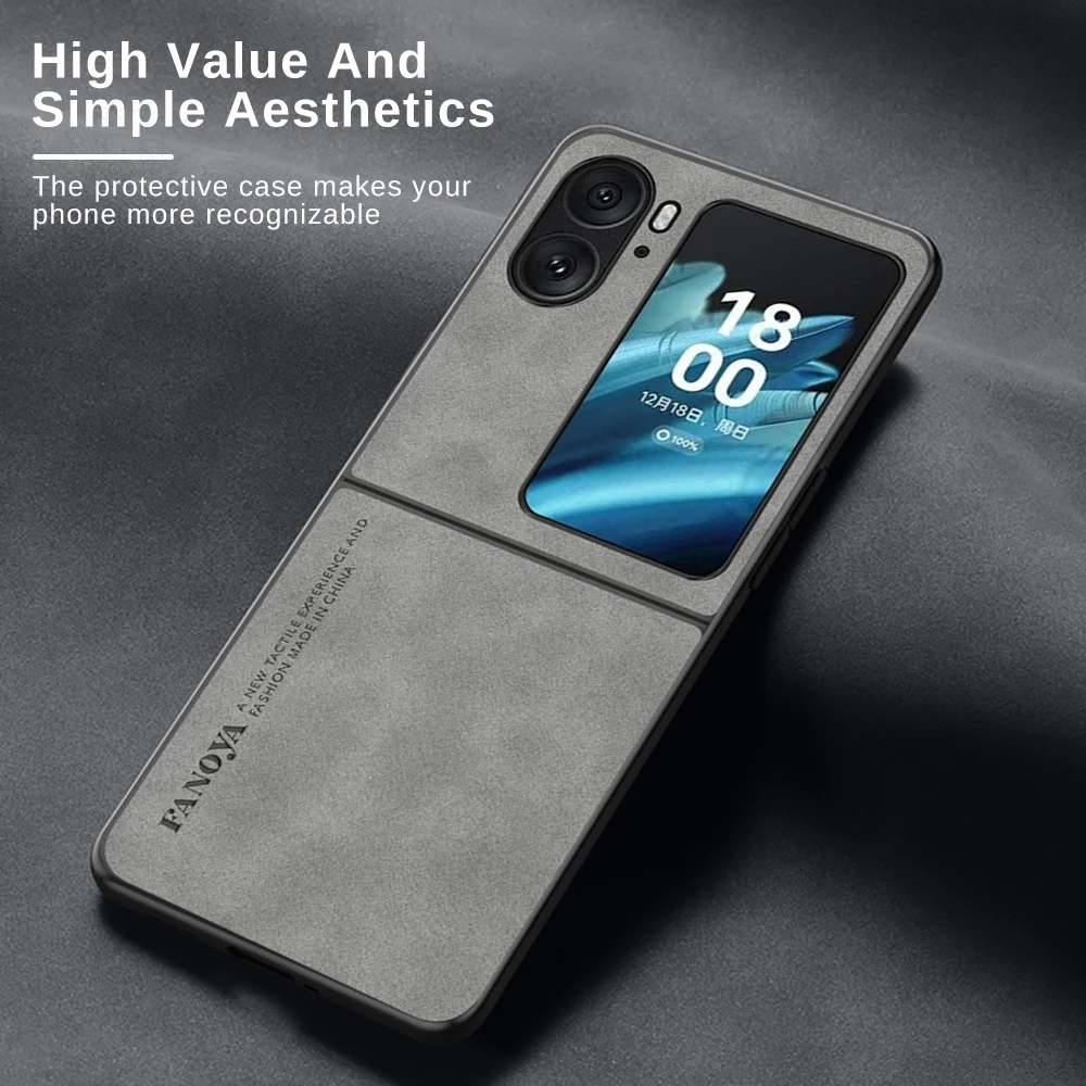 

Новый стильный тонкий матовый Силиконовый чехол из овечьей кожи для Oppo Find N2 флип 5G защитный чехол для камеры Orro Opo Findn2flip CP
