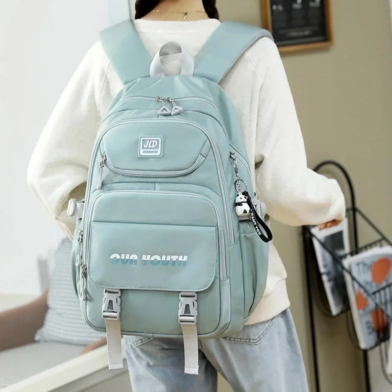 

2023 Backpack for Teenager Student Schoolbag Simple Girls Boys Large Capacity Laptop Bag Multifunction Causal Sport Travel Pack