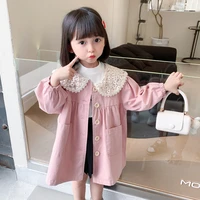 girls babys kids coat jacket outwear tops 2022 lace spring autumn cotton christmas gift outfits school childrens clothing