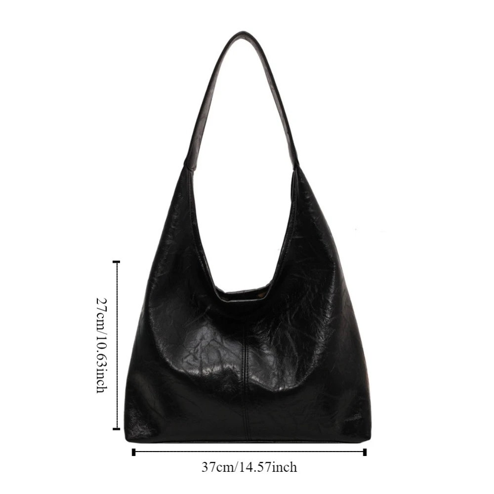 Корейский стиль мягкая сумка на плечо из искусственной кожи большая