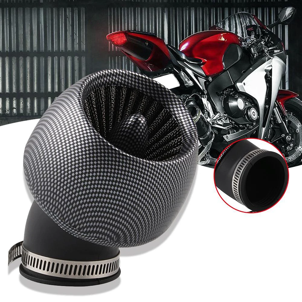 

28/35/42/48mm Motorcycle Air Filter Carbon Fiber Universal Air Filter Cleaner for 50cc-250cc Motorcycles, Off-road,ATV,Dirt bike