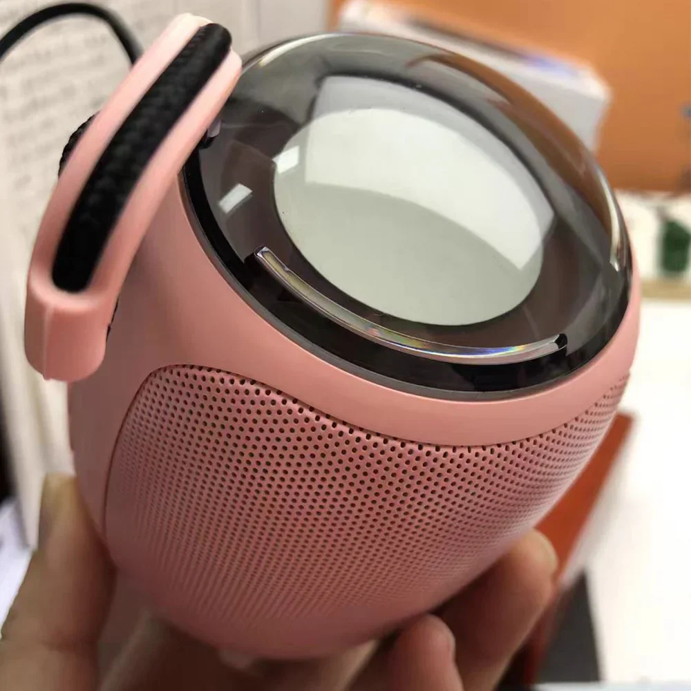Фото Мини-сабвуфер Pop, Bluetooth-динамик, двойная басовая диафрагма, поддержка качества звука, поддержка TF-карты, USB Aux TWS, портативный беспроводной звук №5