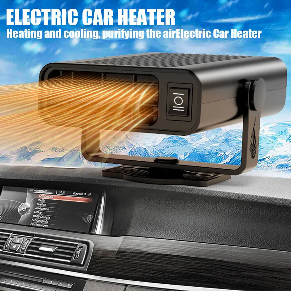 

12v 200w Car Heater Portable Reusable Auto Heating Fan Powerful Fast Heating Warmer Car Defroster For Car Auto Accessories