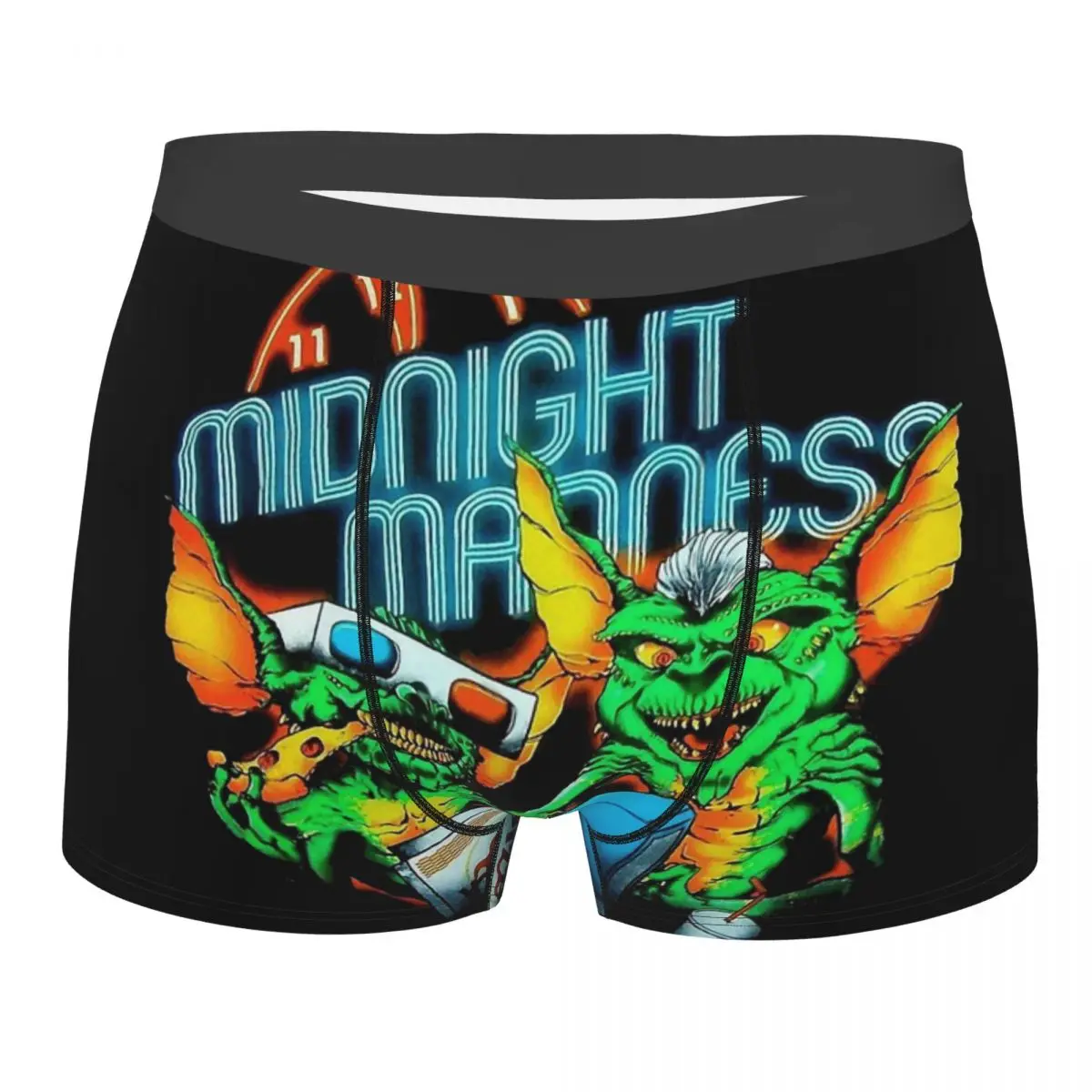 

Полуночные полоски, ужасы, монстр, винтажное искусство, Gremlins, пленочное нижнее белье, мужские трусы, мужское нижнее белье, вентилируемые шорты, боксеры, трусы