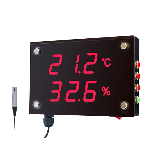 Цифровой Большой гигрометр HUATO HE218A со светодиодным дисплеем для больницы