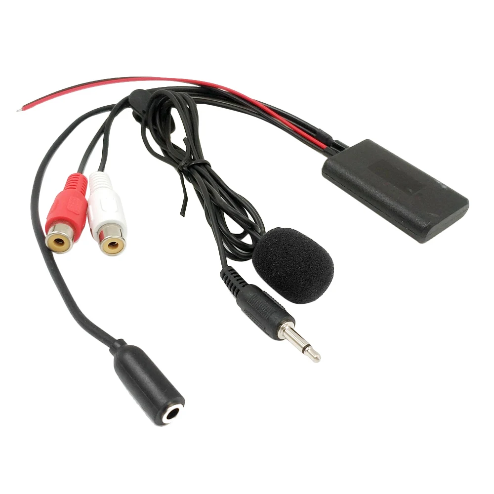 

Универсальный автомобильный радиоприемник 3,5 мм RCA аудио AUX вход Bluetooth микрофонный кабель для Pioneer для Hyundai для Nissan для Mazda