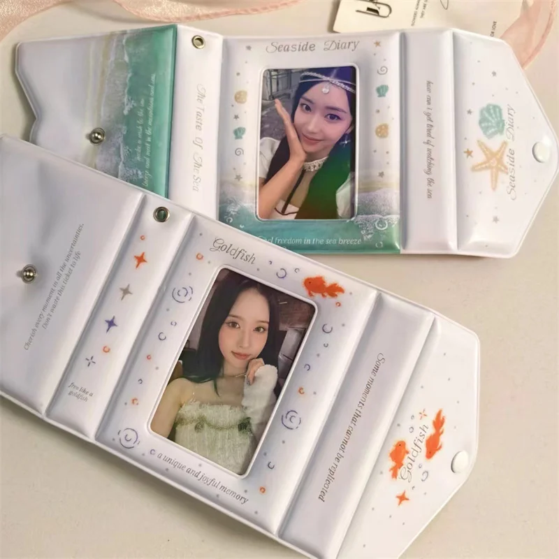 Kpop 3-дюймовый органайзер для открыток держатель карточек фотокарточек