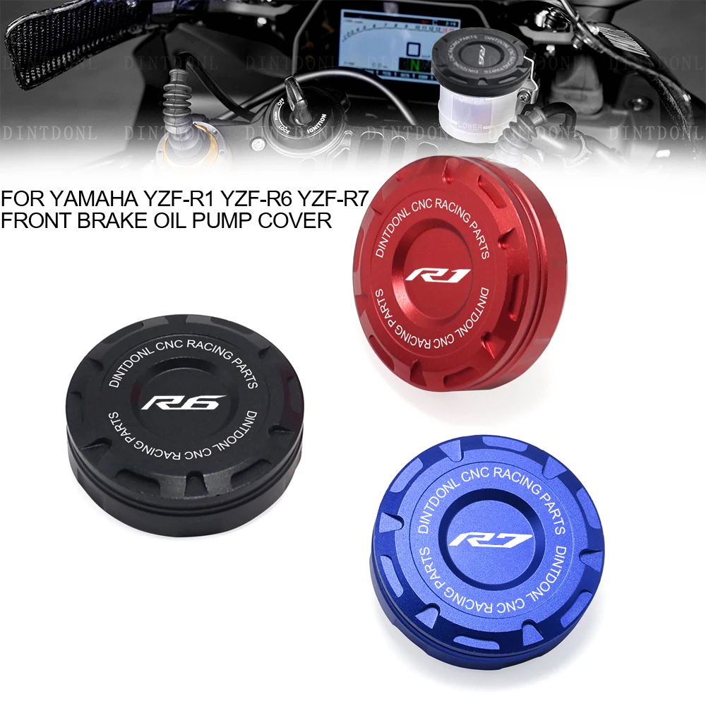 Front Brake Reservoir Cap For YAMAHA YZF R1 R6 R7 2022 Motorcycle Master Cylinder Oil Fluid Cover YZFR1 R1S R1M YZFR6 YZFR7 2021