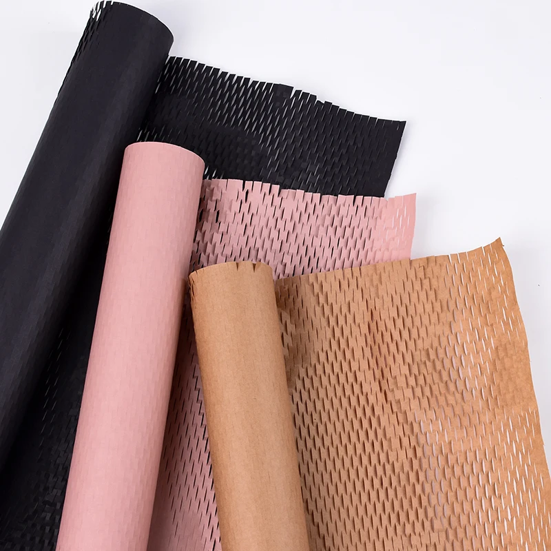 

50cm X10 Yard Grid Honeycomb Paper Wrapped with Floral Paper Mesh Bouquet Lining Paper Flower Shop Decoration Material