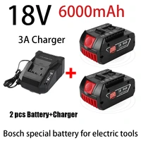 18v 6000mah replacement bat609 battery for bosch compatible bat618 bat619g bat620 skc181 02 cordless power tool batterycharger