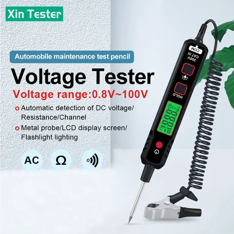 Xin тестер NCV 300 в автомобильный детектор напряжения Ручка Тип фонарик чувствительность подсветка Регулируемый тестер напряжения переменного тока XT86A