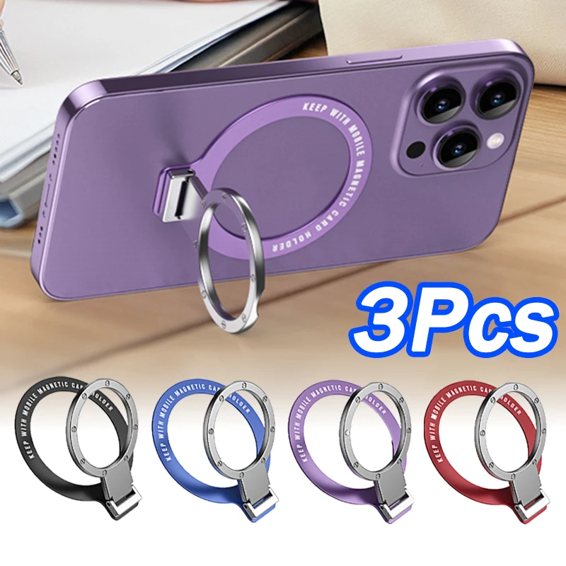 

Ultra-thin Luxury Cellphone Finger Ring Holder for Magsafe 360° Rotatable Back Sticker Bracket for Iphone 14 Samsung Kickstand