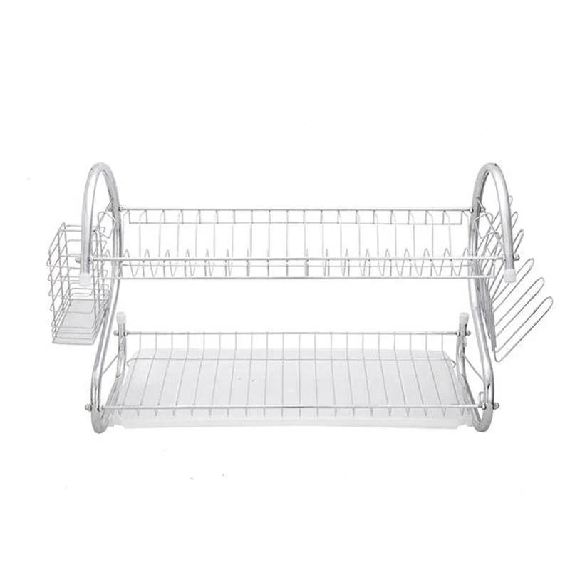 

Multifunctional S-shaped Dual Layers Bowls & Dishes & Chopsticks & Spoons Collection Shelf Dish Drainer