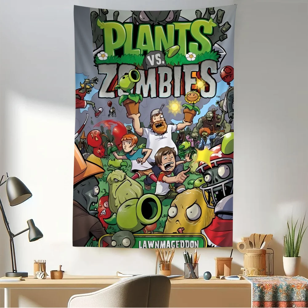 Игра P-Plants V-Vs Z-Zombies подвесной богемный гобелен Таро хиппи настенные коврики