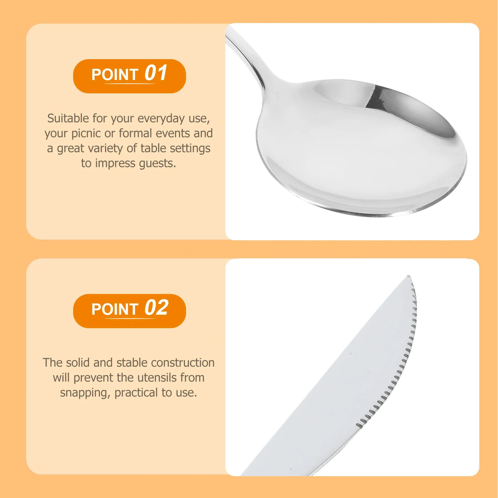 Вилка и ложка набор из 30 предметов посуды для еды столовая посуда стейка