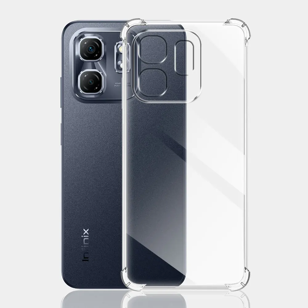 Противоударная фотография для Infinix Smart 9 Прозрачная силиконовая Мягкая Smart9 X6532 /