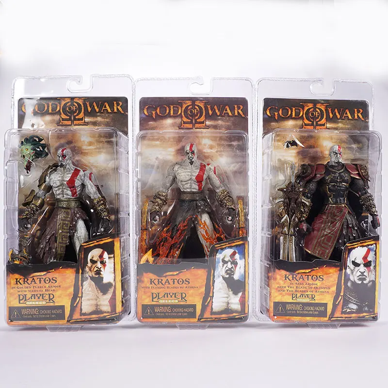 

Classic Game God of War 2 II Kratos In Ares Armor W Blades 7" PVC Action Figure Toy Hot Retail Collectible boy Toys Boy gifts