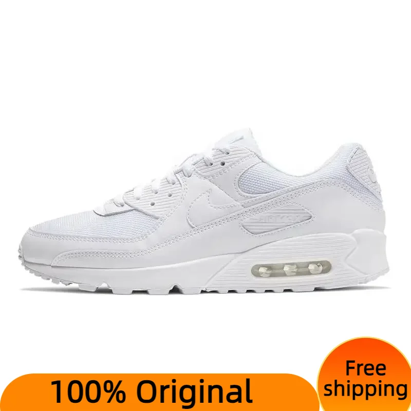 Кроссовки Nike Air Max 90 тройные белые