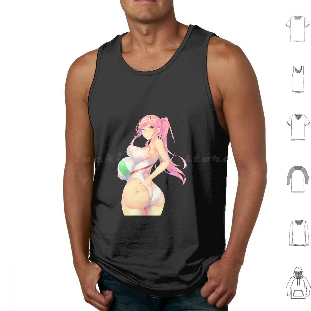 

Аниме Zero Two Darling In The Franxx, хлопковые майки с принтом Zero Two 002 Zero Two хентай, аниме Zero Two Sexy Zero