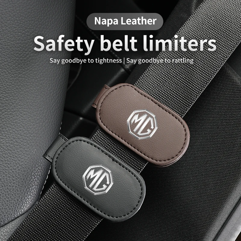 

2pcs Universal Car Seat Belt Clip Seat Belt Adjustable Auto Stopper For Morris Garages MG 3 5 6 7 HS ZS GS Hector TF GT ZR RX5 R