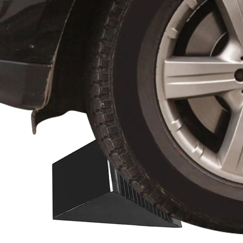 Wheel Chocks For Trucks Solid Heavy Duty Rubber Wheel Toppers Grip Ribbed Tire Chock Camper Accessories For Car Travel Trailers