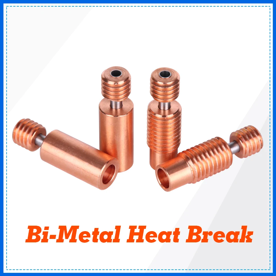 High Quality Bi-Metal Heat Break V6 Throat For E3D V6 Hotend Prusa i3 MK3 Heater Block 1.75mm 3D Printer Parts heatbreak High Quality Bi-Metal Heat Break V6 Throat For E3D V6 Hotend Prusa i3 MK3 Heater Block 1.75mm 3D Printer Parts heatbreak
