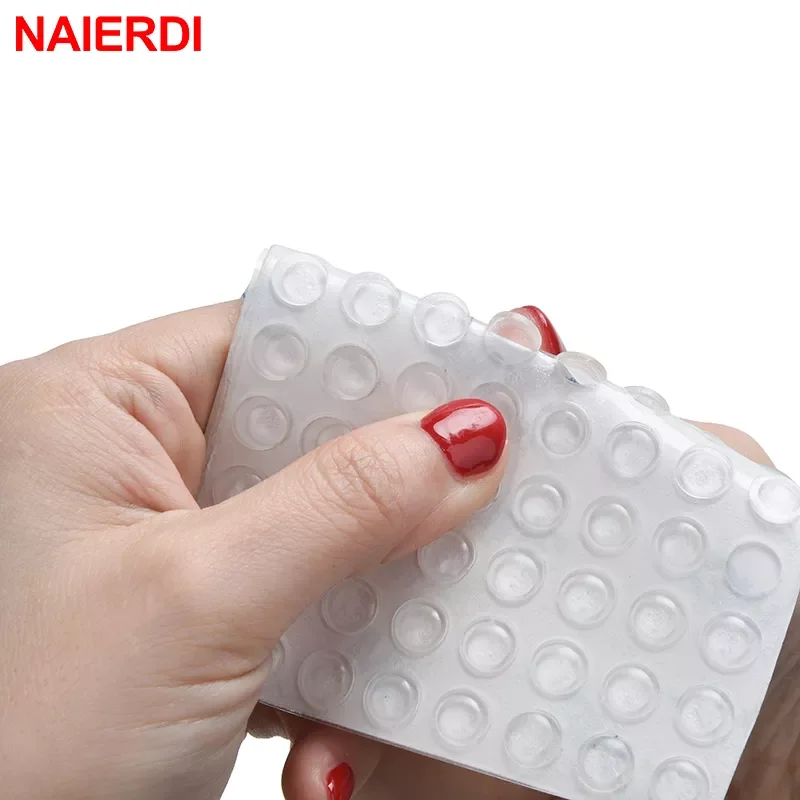 

NAIERDI 40/50/80PCS Self-adhesive Cabinet Bumpers Silicone Rubber Pads Cabinet Catches Durable Cushion Prevent Noisy Hardware