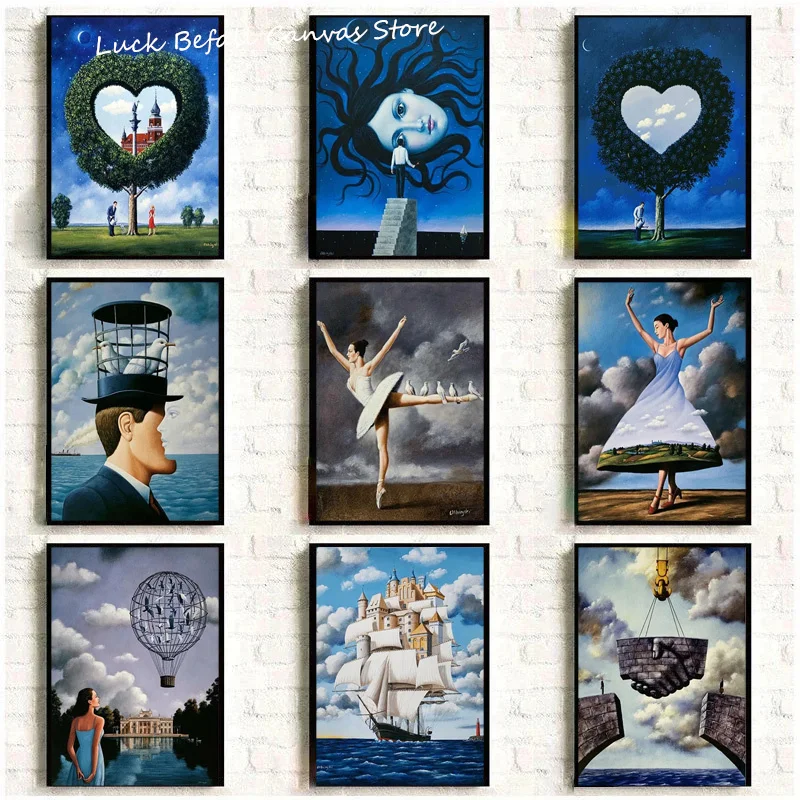 Картина на холсте Rafal Olbinski сюрреализм классическое искусство Репродукция