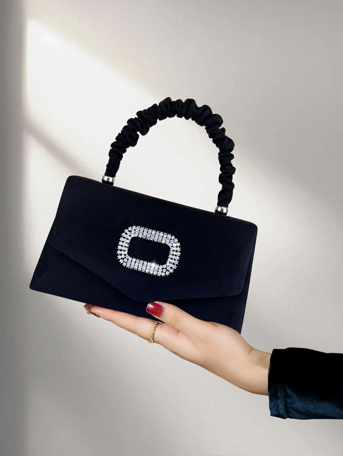 Роскошная Блестящая Вельветовая Вечерняя Сумка Женская Элегантная В Стиле