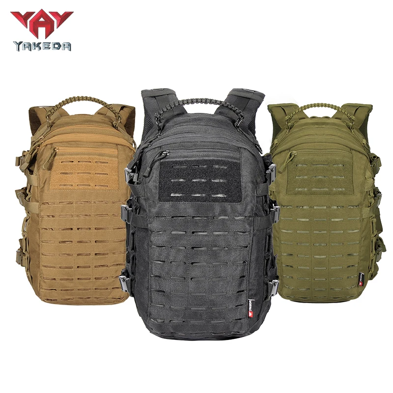 

Yakeda New 25L Multi-pocket Tactical Backpack Molle 600D Military Bag Outdoor Trekking Hunting Camping Traveling Rucksack