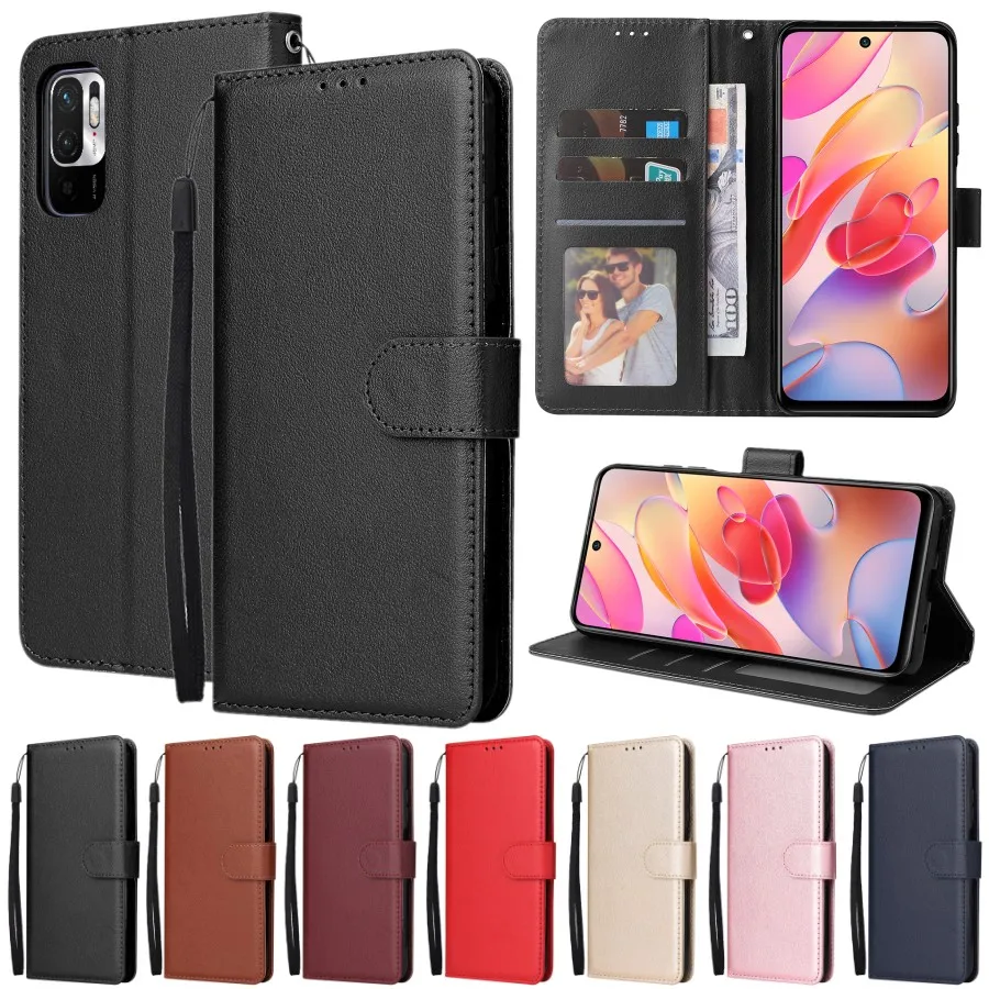 Кожаный чехол-книжка для Xiaomi A1 Y1 9T Pro A3 10T Lite 11 11i 11Lite чехол-бумажник Poco F1 F2 F3 X3 X4 NFC M3 M4