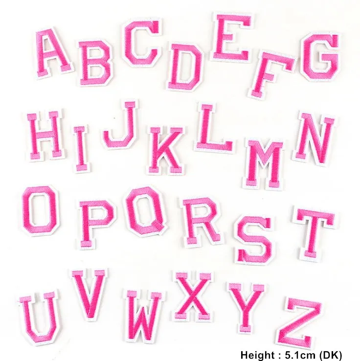 45 Скус на выбор один комплект вышитая нашивка с буквами алфавита железная