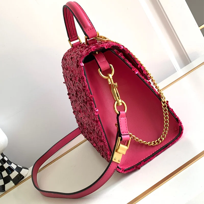 Classic Bead Tote Bag Embroidered Women's Bag 2023 New Fashion Banquet Shoulder Bag Crossbody Bag High Quality Handbag Pures