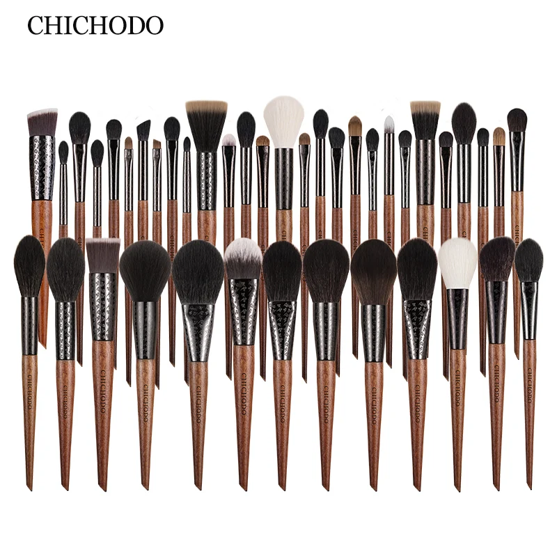 CHICHODO Makeup Brushes Set Professional Natural Goat Hair Brushes Foundation Powder Contour Eyeshadow Make Up Brushes