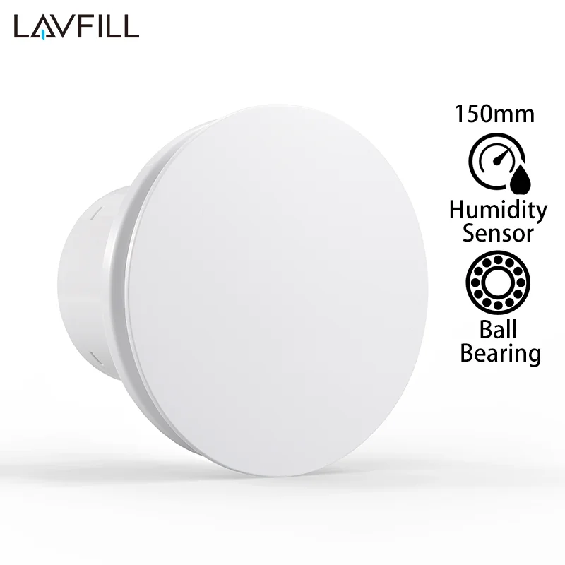 220v 6 inch 150mm timer humidistat shower bathroom extractor ventilation fan ventilator with humidity sensor free global shipping