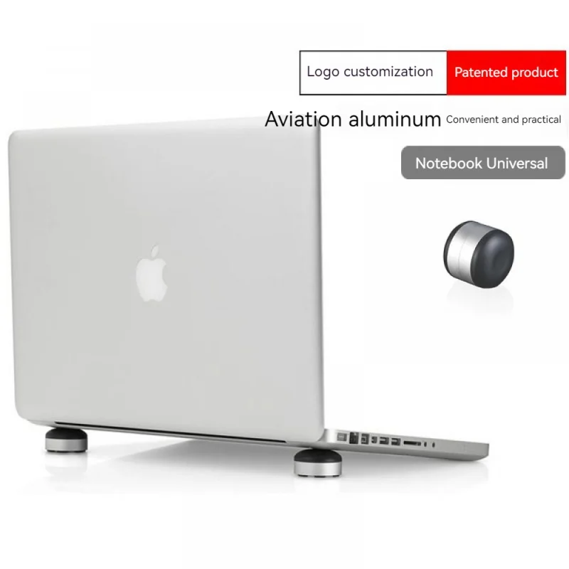 

L09 Aluminum Alloy Laptop Cooler For Macbook Foot Pad Ultrabook Stand Portable Computer Cooling Base For Cooling