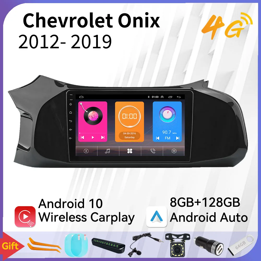 

Автомагнитола 2 Din на Android для GM Chevrolet Onix Prisma Joy Pressroom LT LTZ 2012-2019 GPS-навигация мультимедиа авторадио