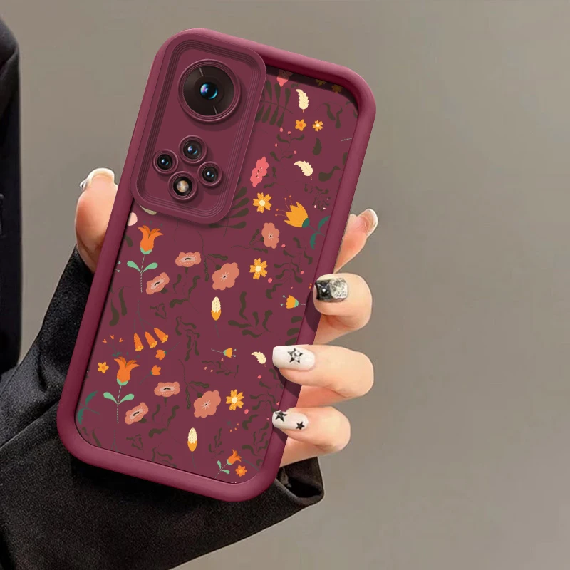 Роскошный чехол для телефона с цветочным принтом для Huawei Nova 10 9 SE 5i 7 Pro 7i Y90 Y70 Plus, противоударный силиконовый матовый мягкий чехол с защитой от падения (art.: 3920db26c823a) - 3920db26c823a