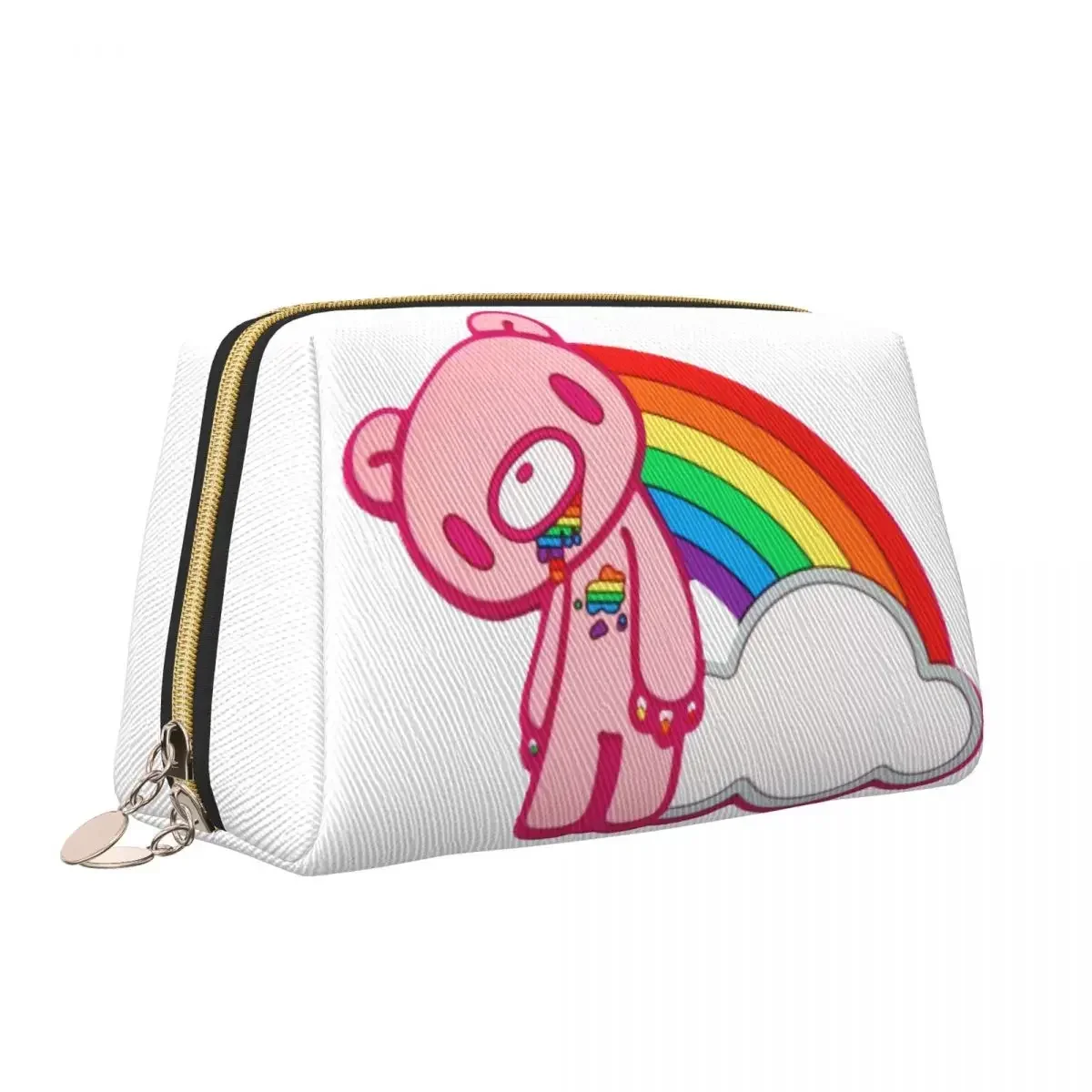 Манга анимация мрачный медведь косметичка для женщин дорожный косметический